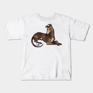 Dog - Greyhound - Brindle Kids T-Shirt